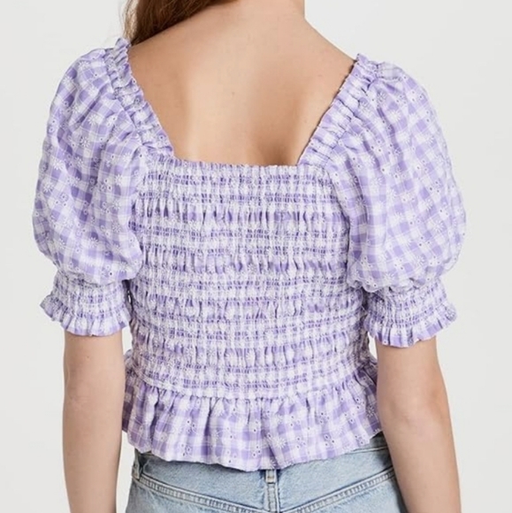 English Factory embroidered smocked top - Picture 5 of 5